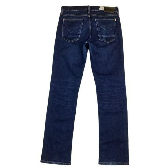 Hudson Mens Byron Straight Zip Fly Jeans 32 Dark Wash Cotton/Polyester - Picture 8 of 14